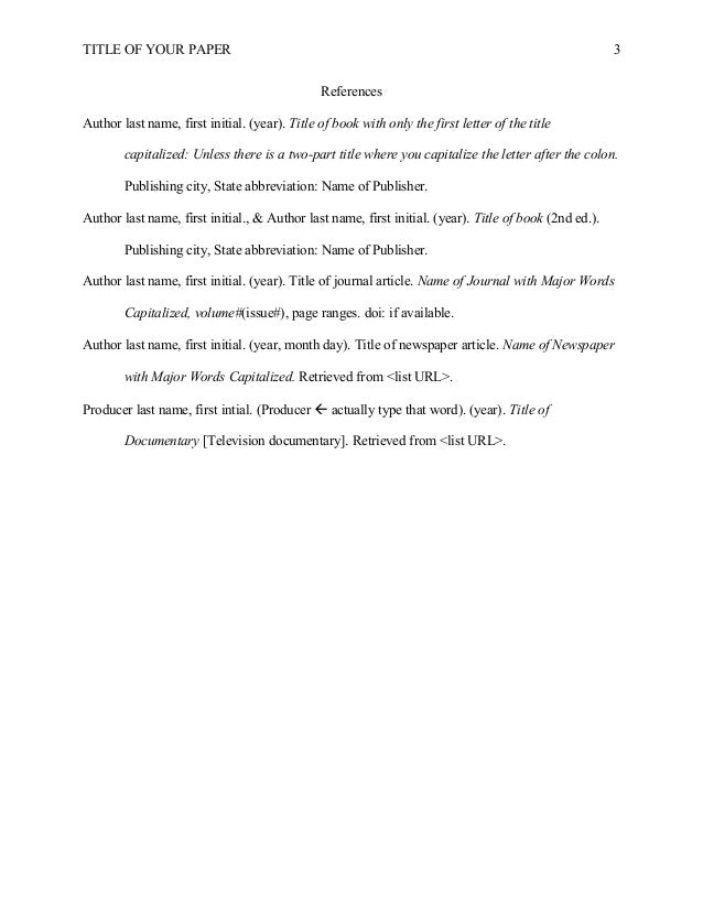 academic paper template