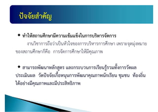 แผนพัฒนางานวิชาการ