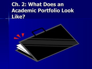 Ch. 2: What Does an Academic Portfolio Look Like? 
