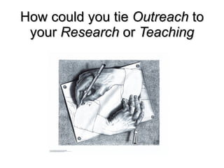 How could you tie  Outreach  to your  Research  or  Teaching 