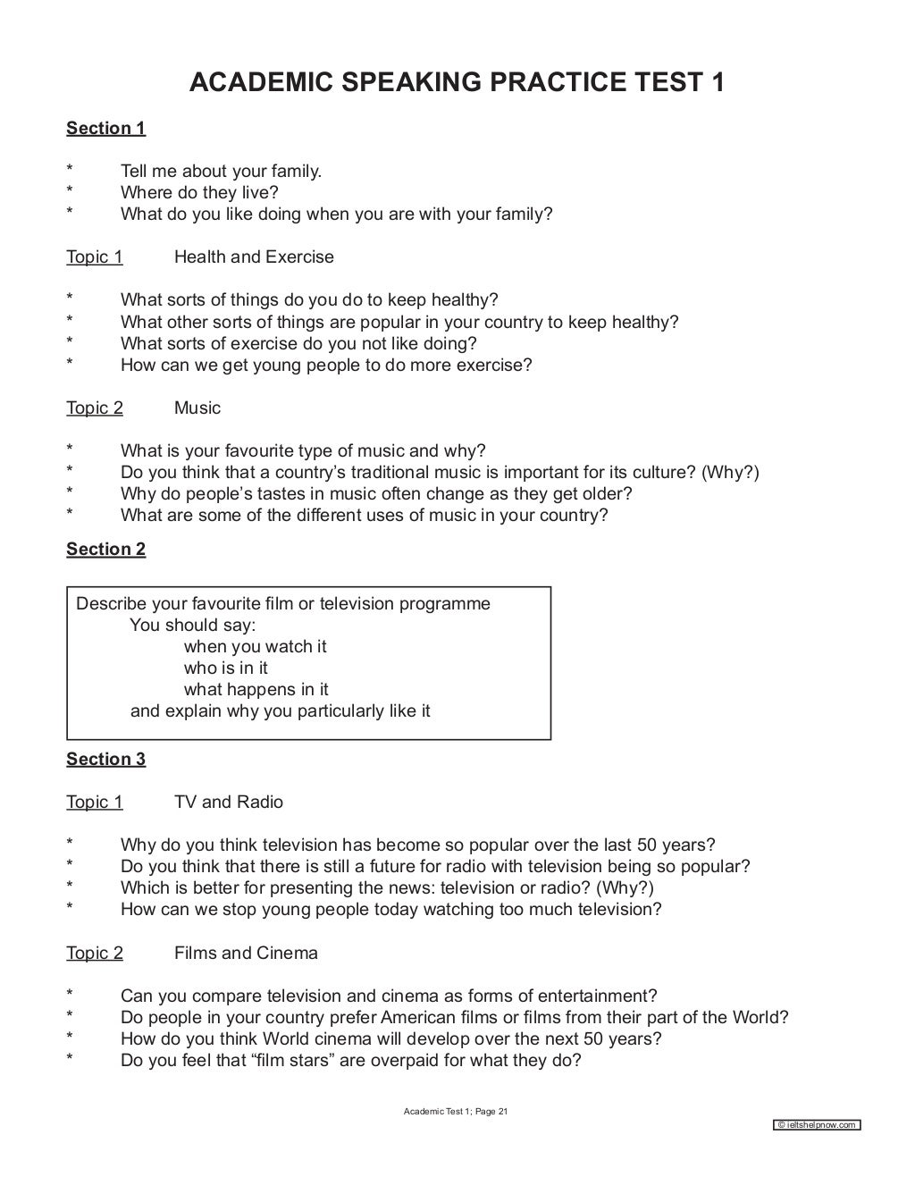 IELTS Real Test 1