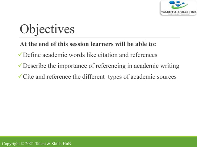 Academic referencing harvard style of referencing- | PPT