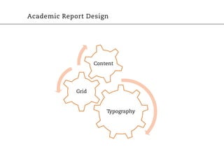 Academic Report Design




                    Content




             Grid



                        Typography
 