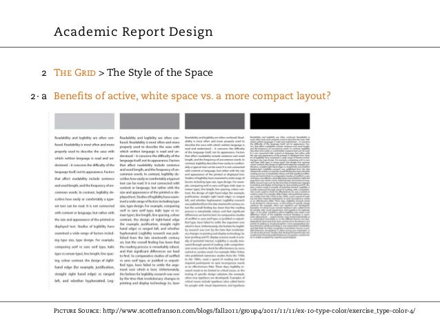 academic report design academic report