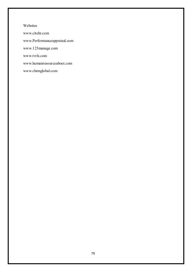 Review of literature on performance appraisal system ppt