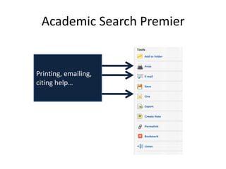 Academic Search Premier


Printing, emailing,
citing help…
 