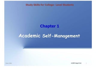 Academic Self-Management