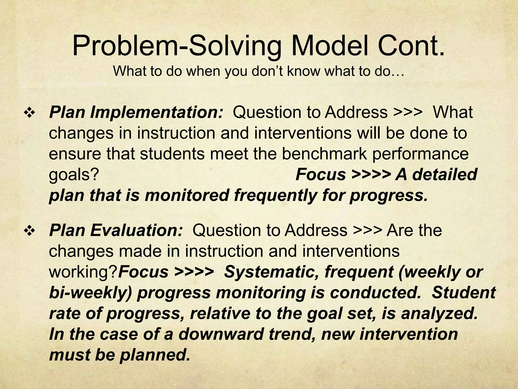 Teachers monitor students’ strengths and weaknesses through careful observation and tracking over time.EffectiveFluency Instruction Components; Six StepsSelect observable, pivotal skills (e.g., sight words) that are directly related to the content being taught (e.g., early reading skills).Select the range of skill practice items the student has mastered (where there are few or no errors).Develop fluency instruction sheets compromised of the skill you hope to teach (insert picture)