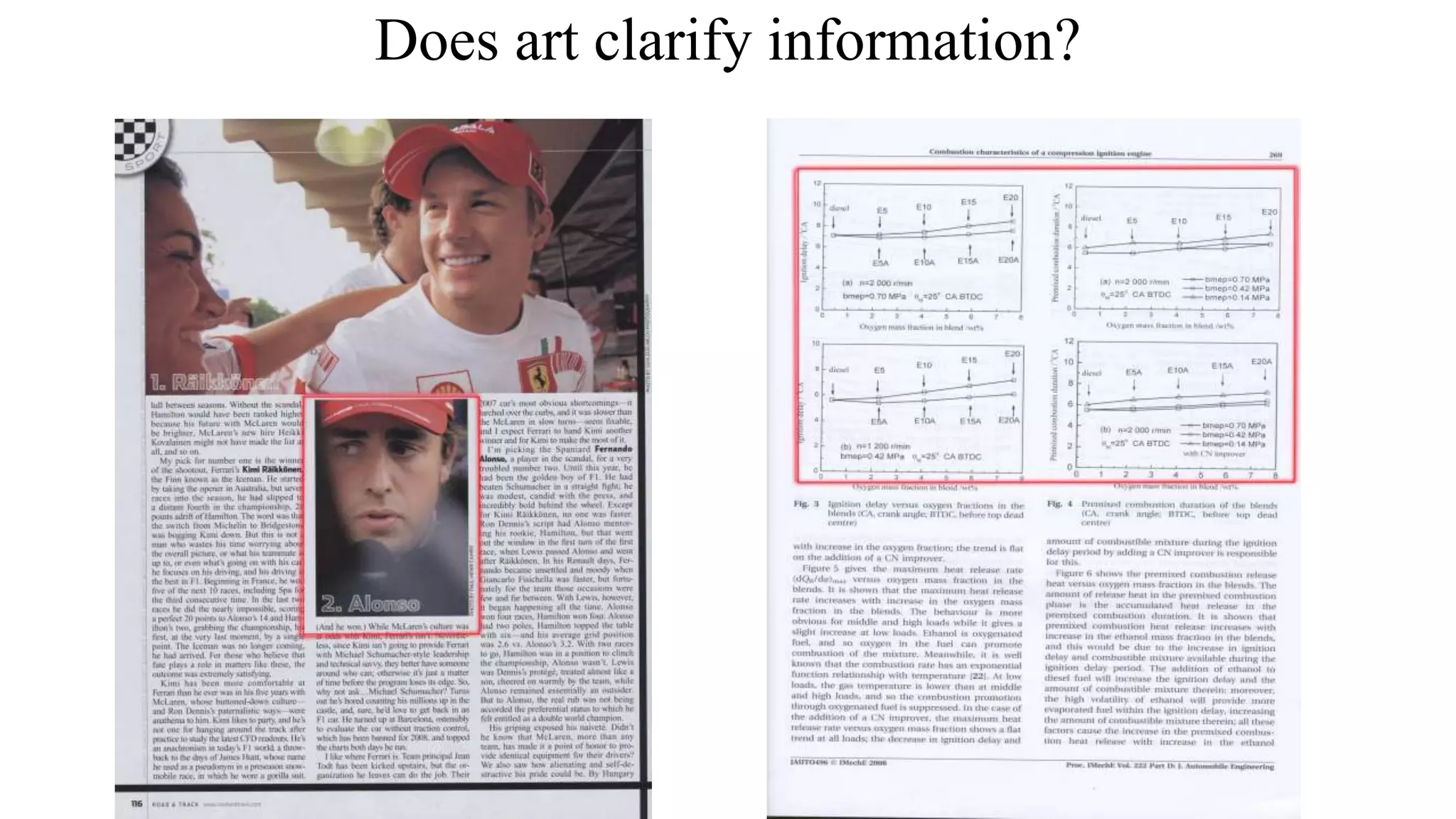 Does art clarify information?
 