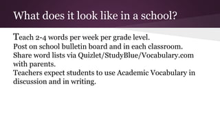 Academic Vocabulary