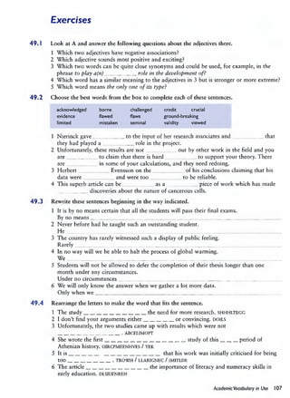 Academic Vocabulary in Use