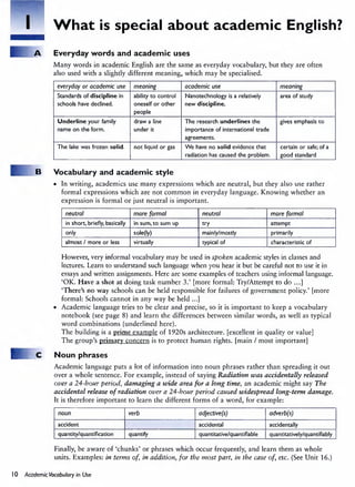 Academic Vocabulary in Use