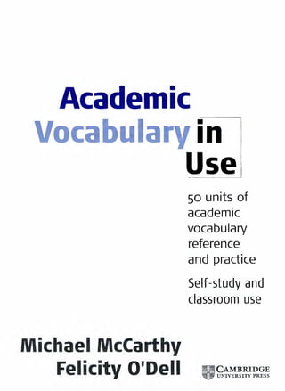 Academic Vocabulary in Use