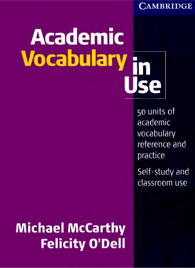 Academic Vocabulary In Use