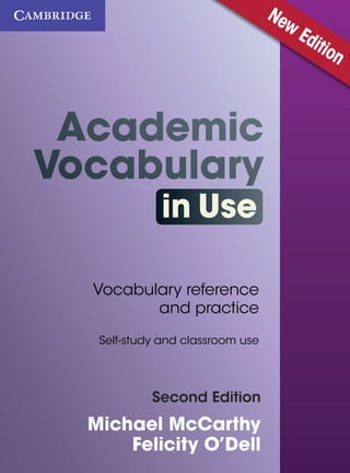 Michael McCarthy
Felicity O’Dell
Vocabulary reference
and practice
Self-study and classroom use
in Use
Second Edition
New Edition
 