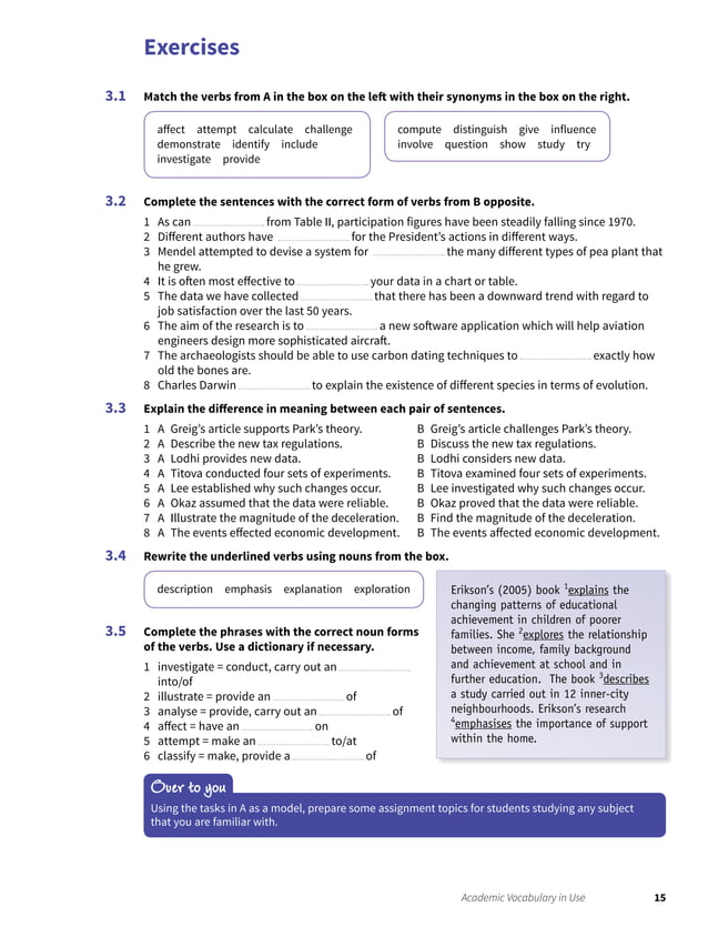 Academic Vocabulary In Use Second Edition Pdf Education