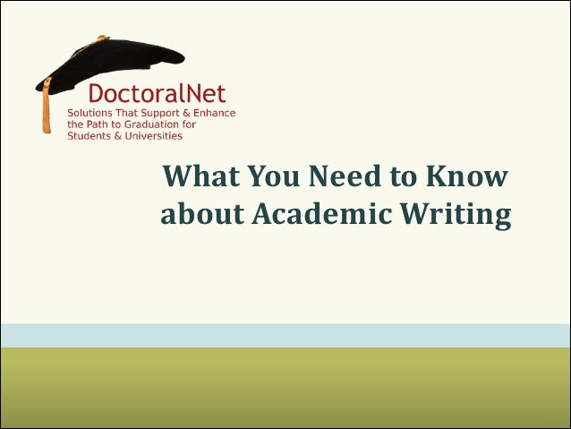 We need academic writers