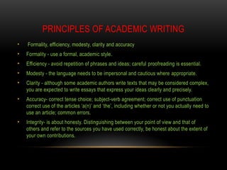 Comprehensive Guide to Academic Writing Skills and Structure | PPTX