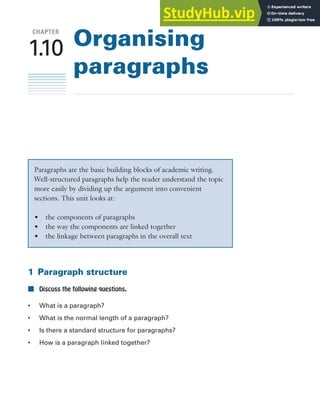 Normal Pharagraph Academic Writing - A Handbook For International Students | PDF