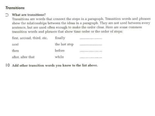 Academic Writing (Descriptive and Process Paragraphs) class 04 | PPTX
