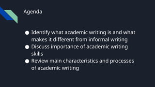 An Overview of Standard Academic Writing | PPTX