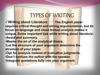 Academic writing advice powerpoint | PPTX