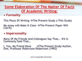 Academic Writing and Error | PPT