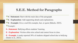 Abc Pagraph Method Academic Writing and Paragraph Structure .pptx