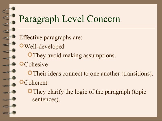 paragraph writing skill