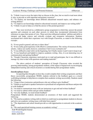 Academic Writing Challenges And Potential Solutions | PDF