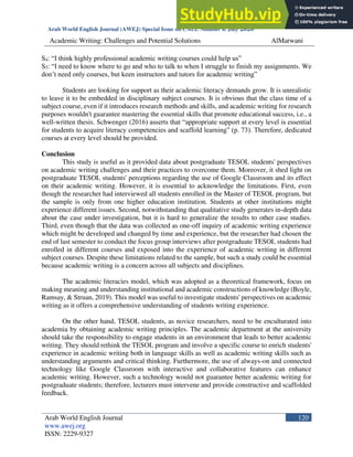 Academic Writing Challenges And Potential Solutions | PDF
