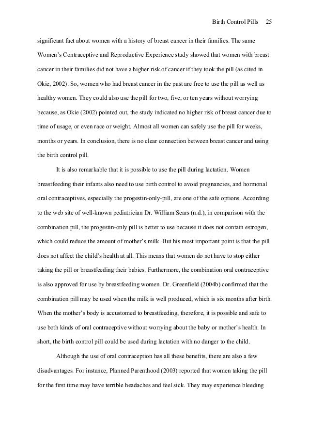 The Case for Birth Control: A Supplementary Brief and Statement of Facts