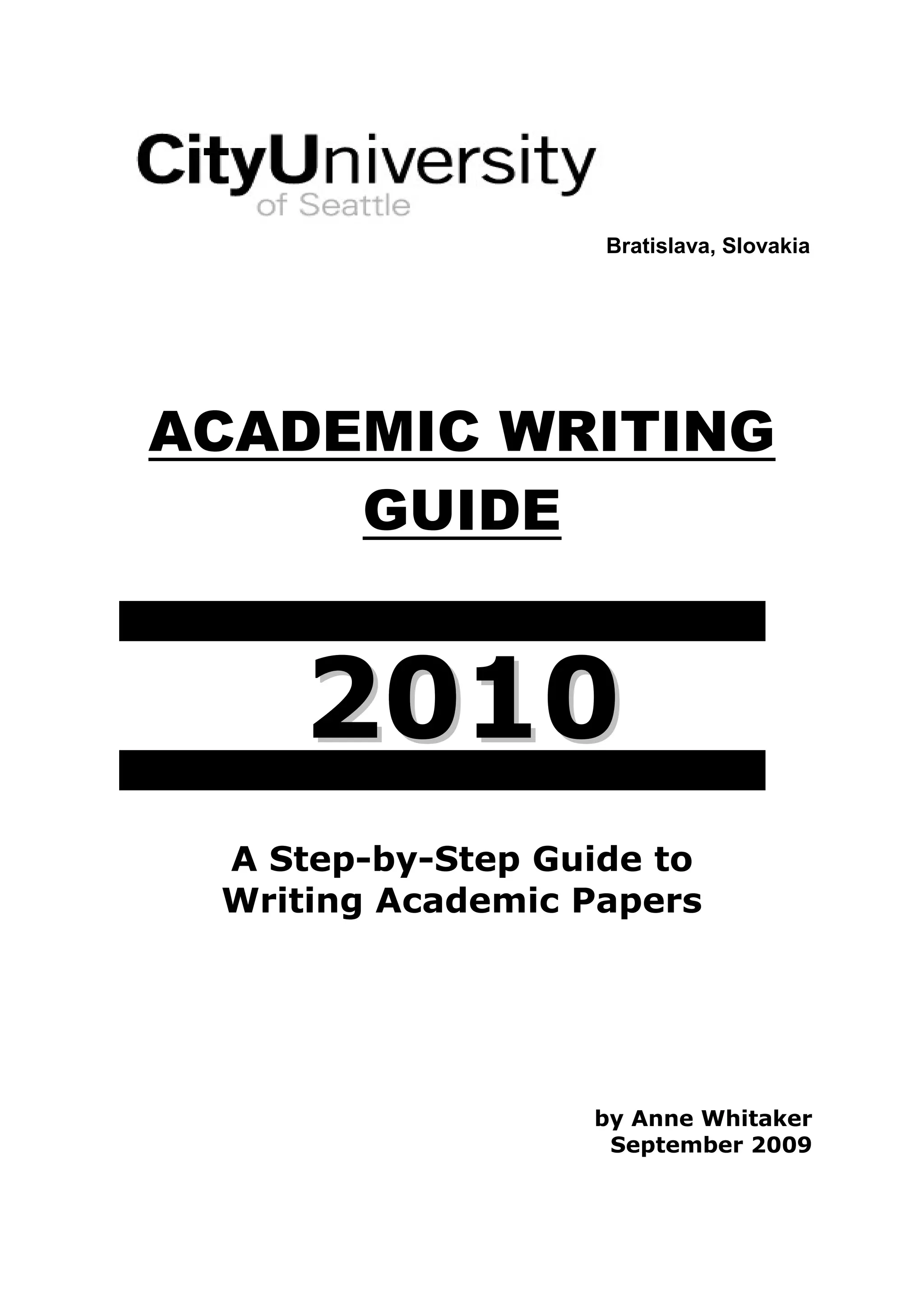 ACADEMIC ESSAY WRITING GUIDE PDF intelligence overview