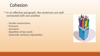 Mastering Academic Writing: Unity, Coherence, and Effective Paragraphs ...