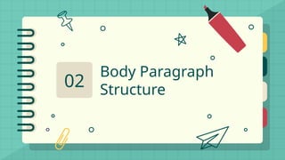 Body Paragraph
Structure
02
 