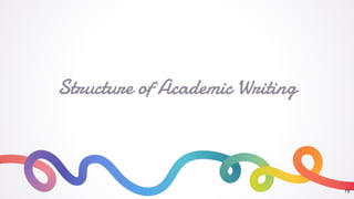 Structure of Academic Writing
15
 