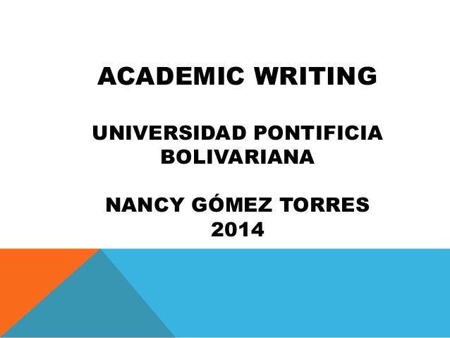 Academic essay writing