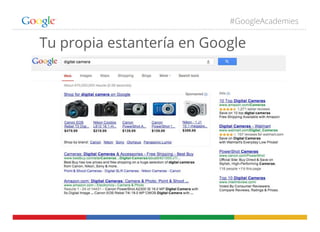 #GoogleAcademies
Tu propia estantería en Google
 