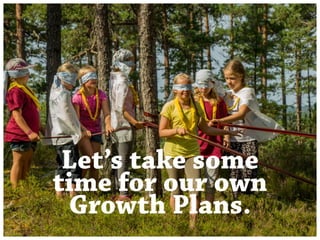 Lets take some 
time for our own 
Growth Plans. 
 