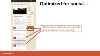 @crestodina
Optimized for social…
 