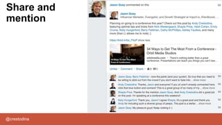 @crestodina
Share and
mention
 