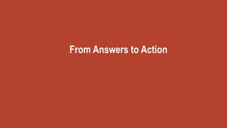 From Answers to Action
 