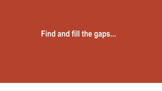 Find and fill the gaps...
 