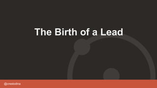 @crestodina
The Birth of a Lead
 