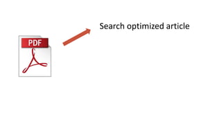 Search optimized article
 