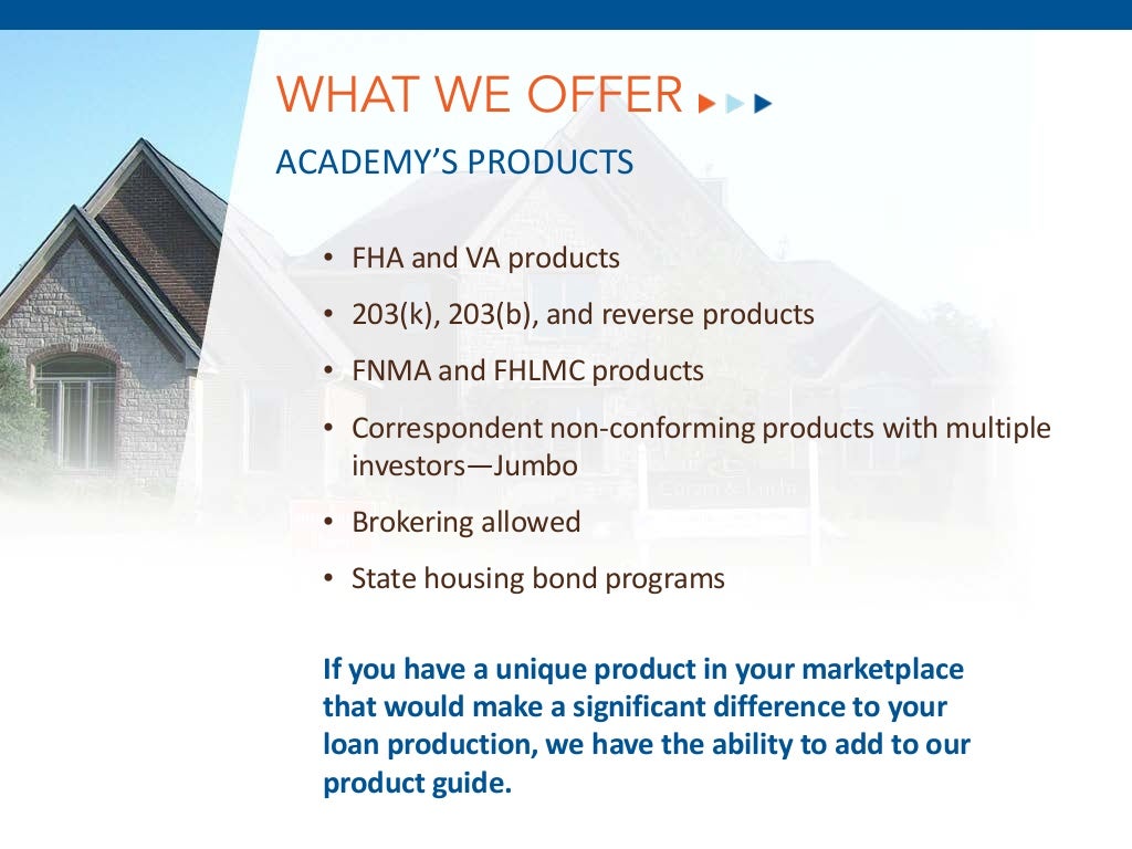 Academy mortgage