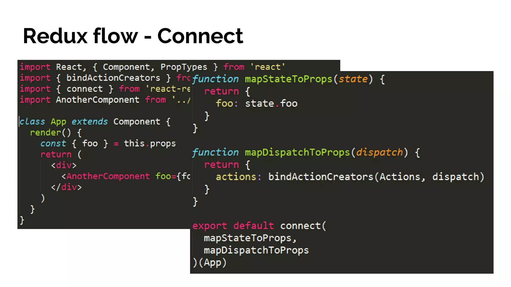 Redux flow - Connect
 