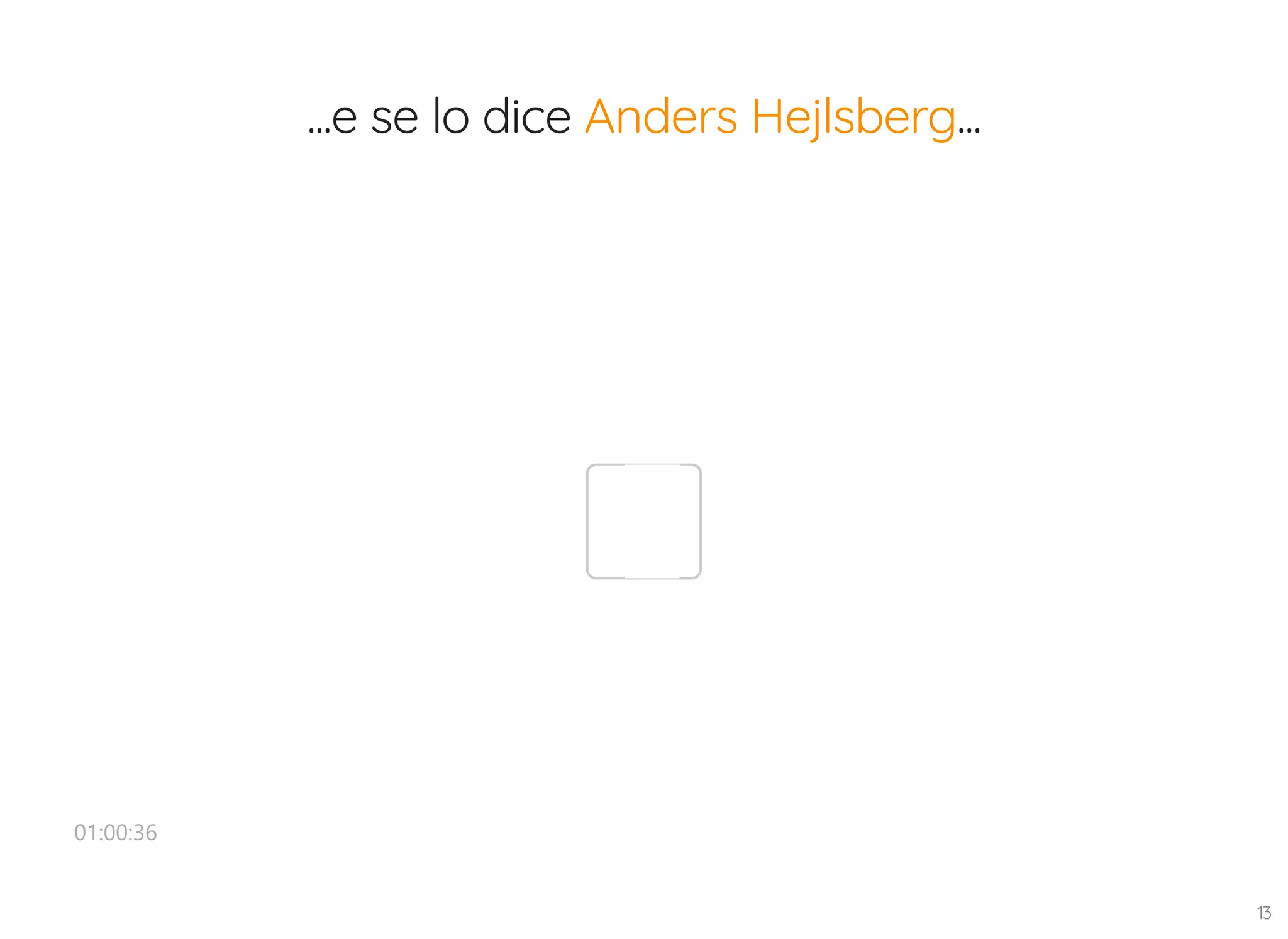 ...e se lo dice Anders Hejlsberg... 01:00:36 13 