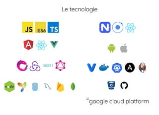 google cloud platform
Le tecnologie
 
