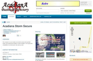 Acadiana storm secure